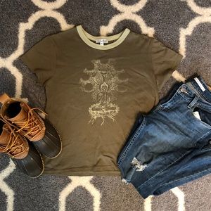 Lucky Brand Buddha Short Sleeve Shirt